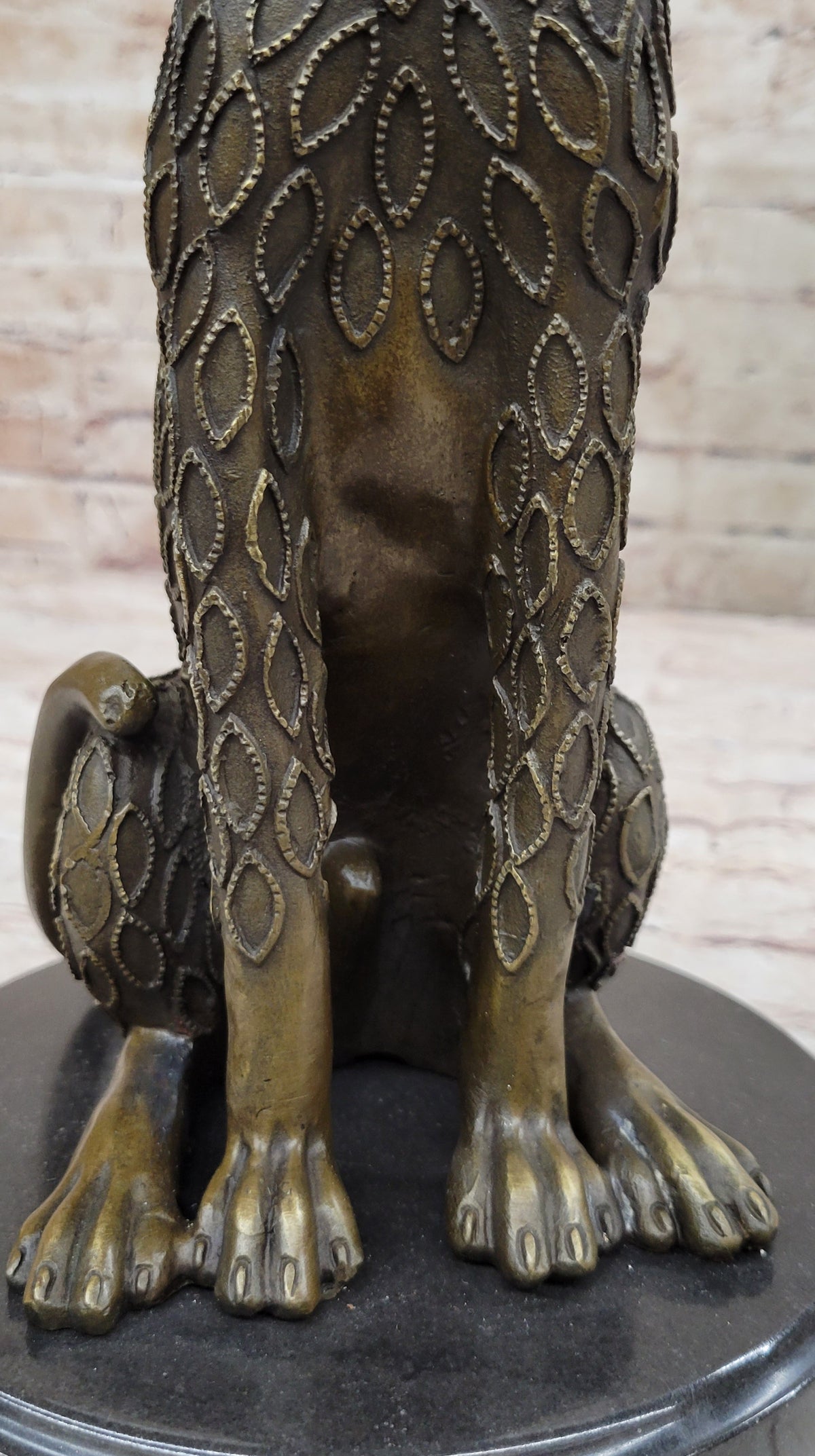 Hand Made Cougar Jaguar Wildlife Animal by Henery Moore Genuine Bronze Sculpture