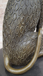 Hand Made Cougar Jaguar Wildlife Animal by Henery Moore Genuine Bronze Sculpture