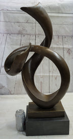 Abstract Geometric Shape Cubism Modern Art Bronze Metal Sculpture Statue Decor Signed Original 30" x 18"