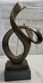Abstract Geometric Shape Cubism Modern Art Bronze Metal Sculpture Statue Decor Signed Original 30" x 18"
