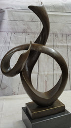 Abstract Geometric Shape Cubism Modern Art Bronze Metal Sculpture Statue Decor Signed Original 30" x 18"