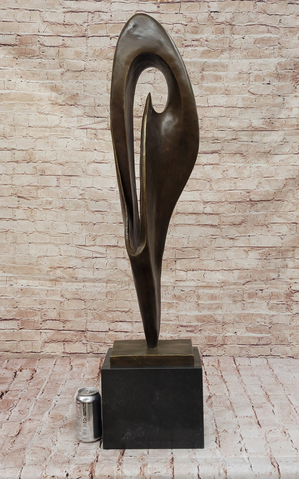 Mid-Century Modern Bronze Sculpture – Organic Abstract Design