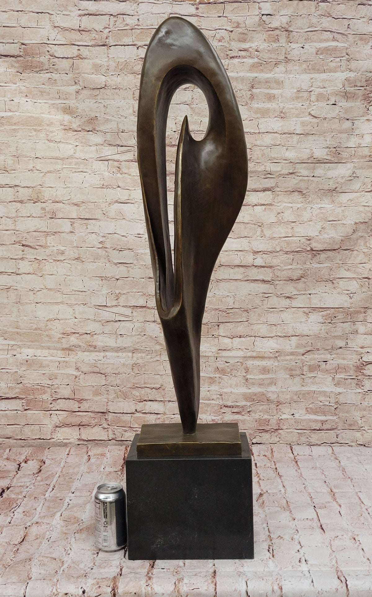 Mid-Century Modern Bronze Sculpture – Organic Abstract Design