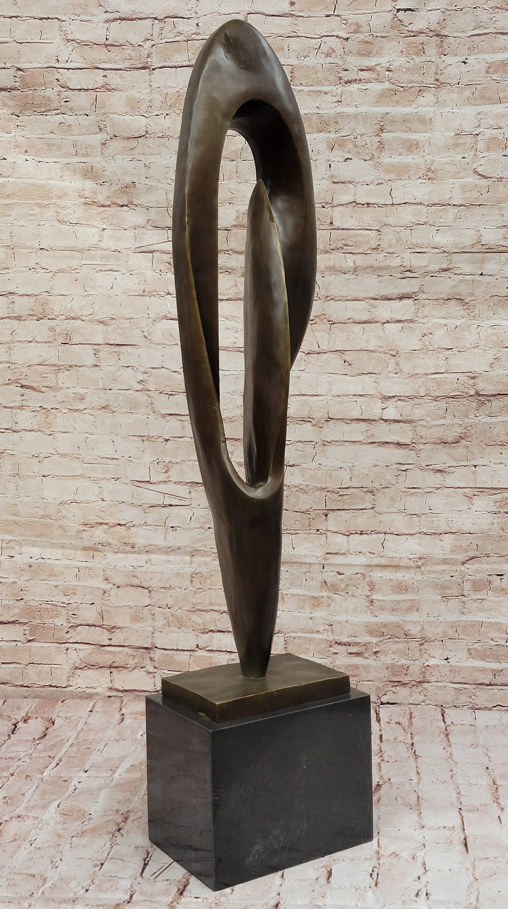 Mid-Century Modern Bronze Sculpture – Organic Abstract Design