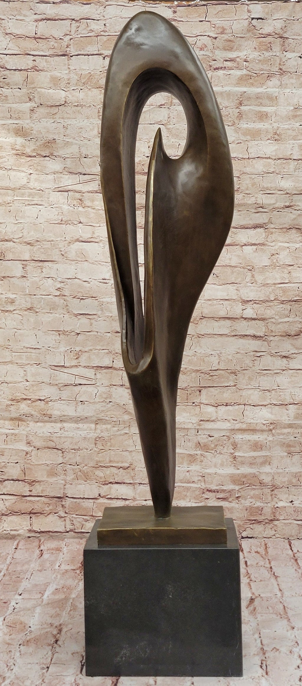 Mid-Century Modern Bronze Sculpture – Organic Abstract Design
