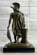 ODYSSEUS Greek Warrior Roman Signed Bronze Art Sculpture Statue 16" x 9.5"