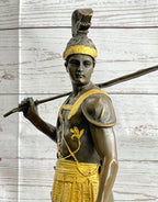 ODYSSEUS Greek Warrior Roman Signed Bronze Art Sculpture Statue 16" x 9.5"