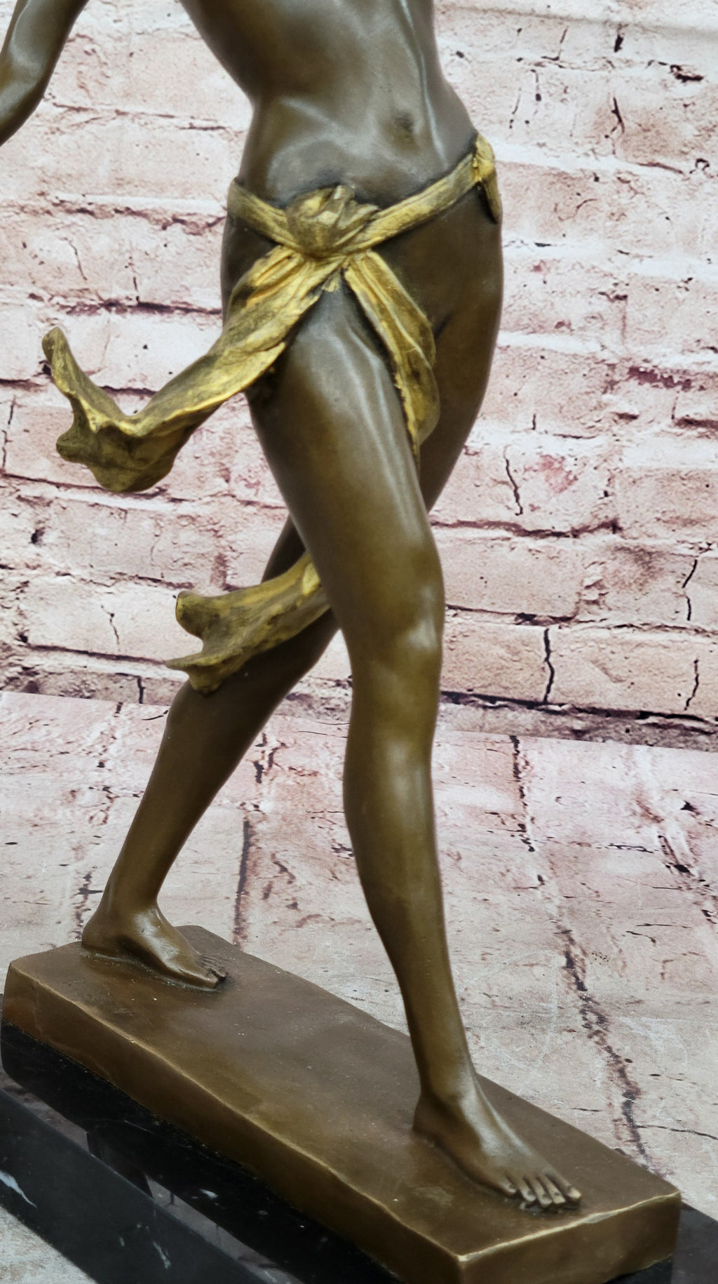 Diana the Huntress Bronze Female Warrior Artemis Sculpture with Spear