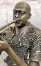 Modern Jazz Trumpeter Bronze Statue Musical Art Bust