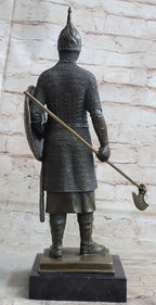 Bronze Large Medieval Art Knight Warrior Middle Ages Sculpture Statue Figurine