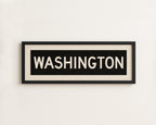 Framed Washington DC Bus Scroll