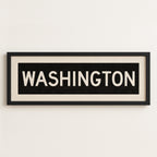 Framed Washington DC Bus Scroll