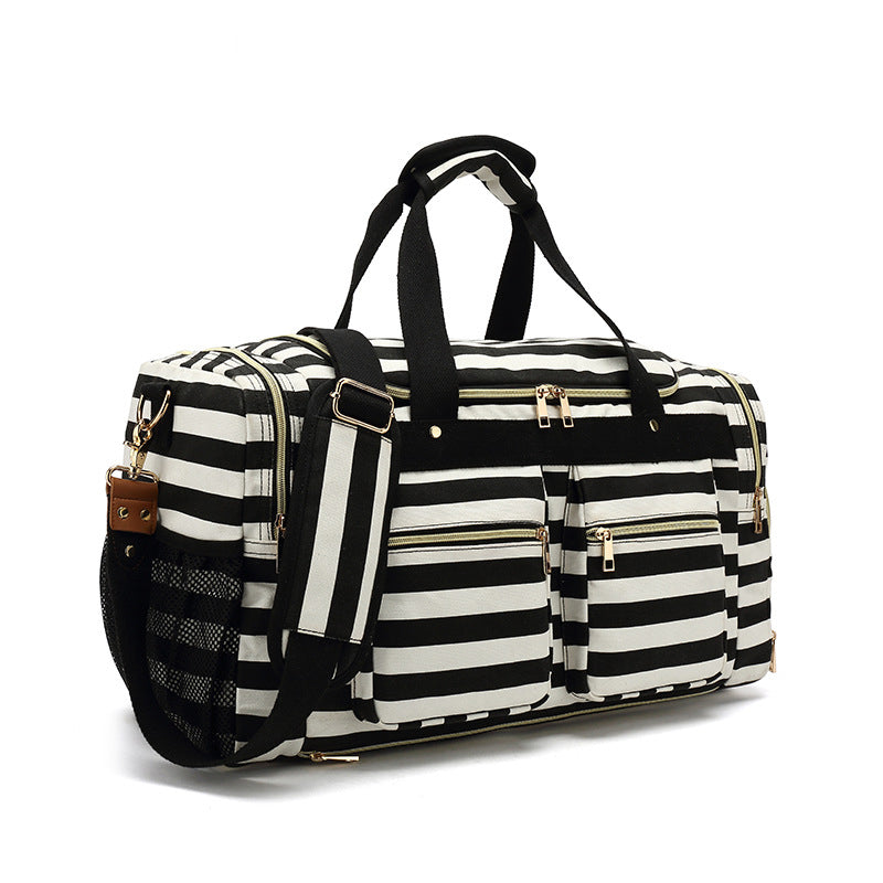 Flash Sale Canvas Travel Bag Canvas Duffle Bag Canvas Leather Overnight Bag