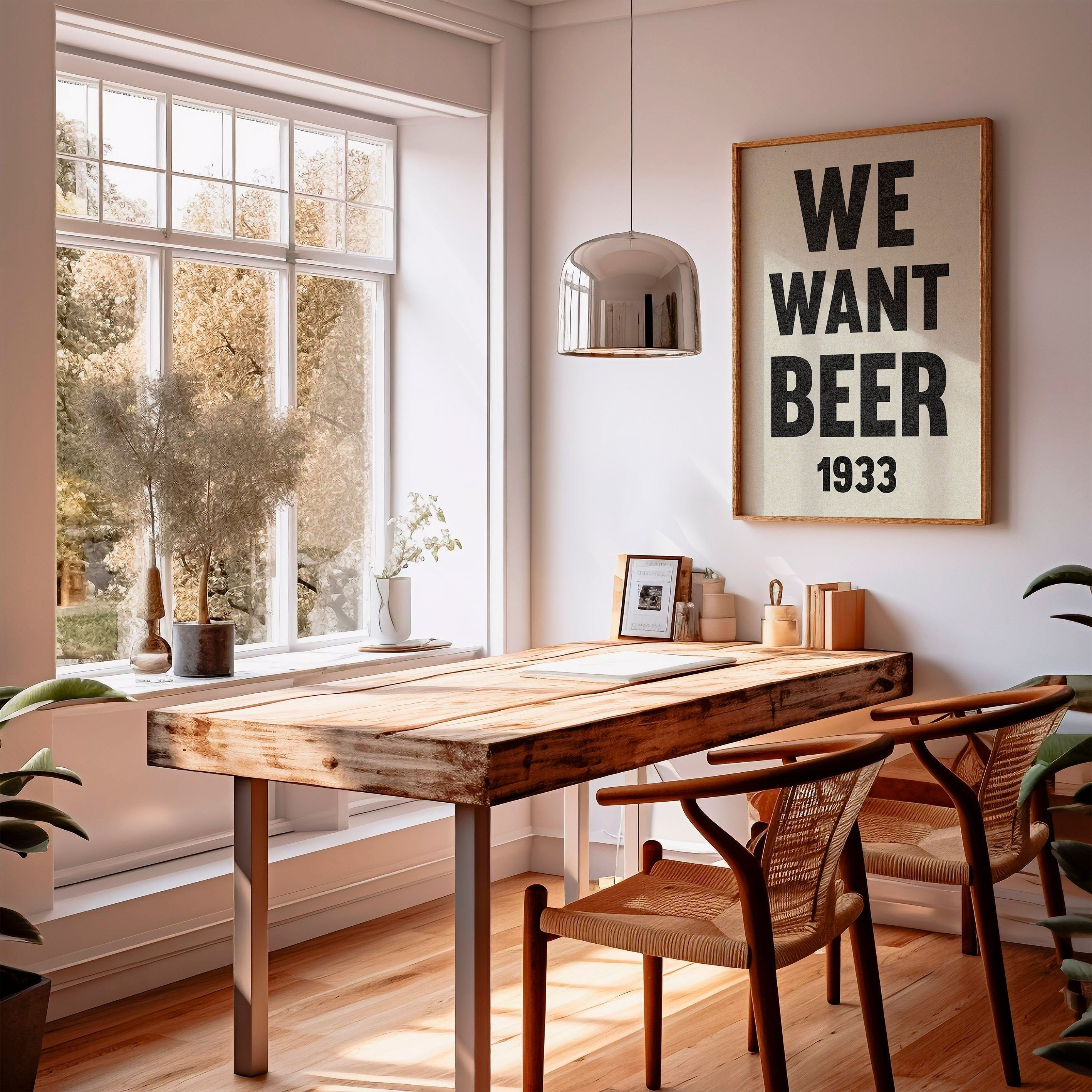 We Want Beer Prohibition Art Poster Print
