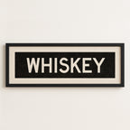 Framed Whiskey Bus Scroll Sign