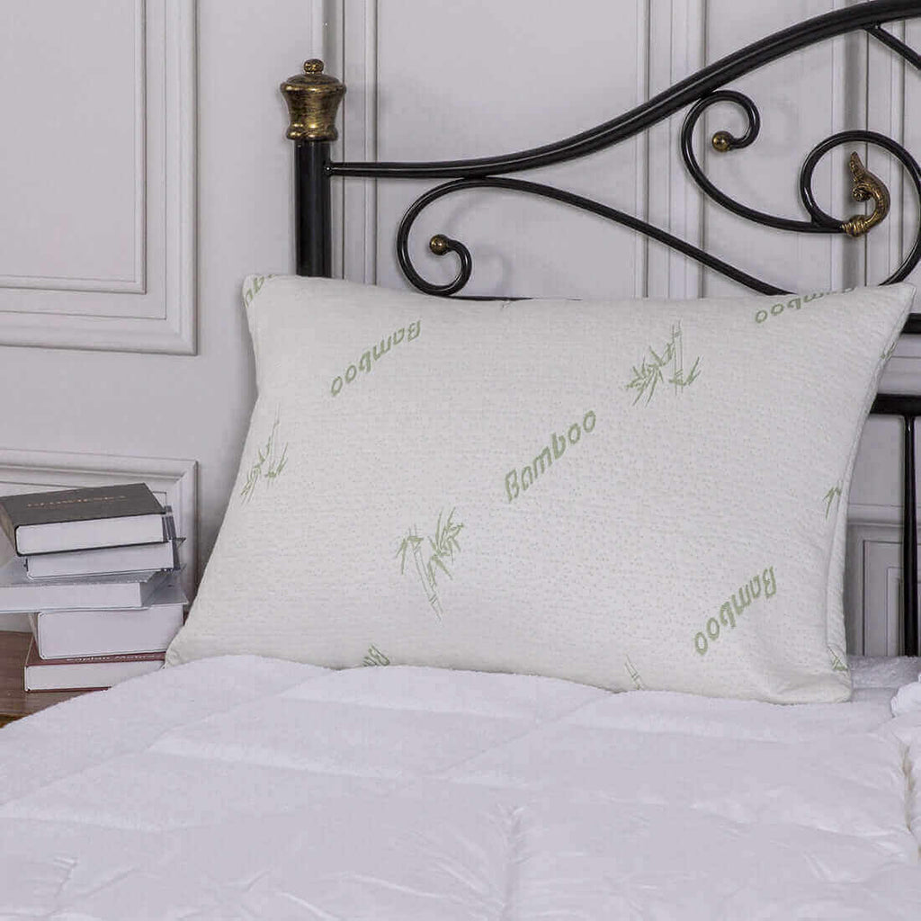 Bamboo Memory Foam Pillow with Removable Cover