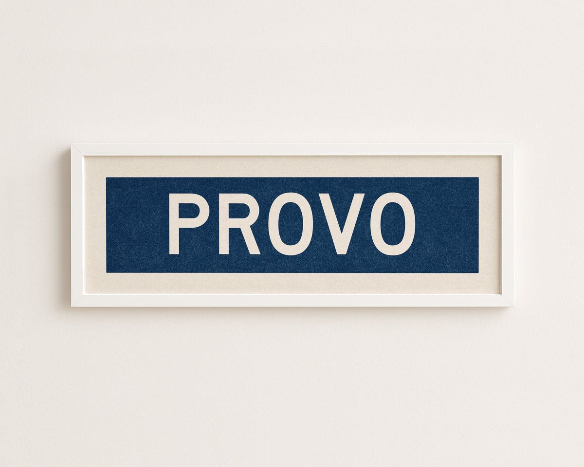 Framed Provo Navy Bus Scroll