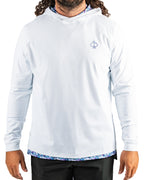 Performance Golf Hoodie - White Petals