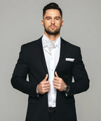 Vittorio Farina Men's Woven Paisley Ascot & Pocket Square