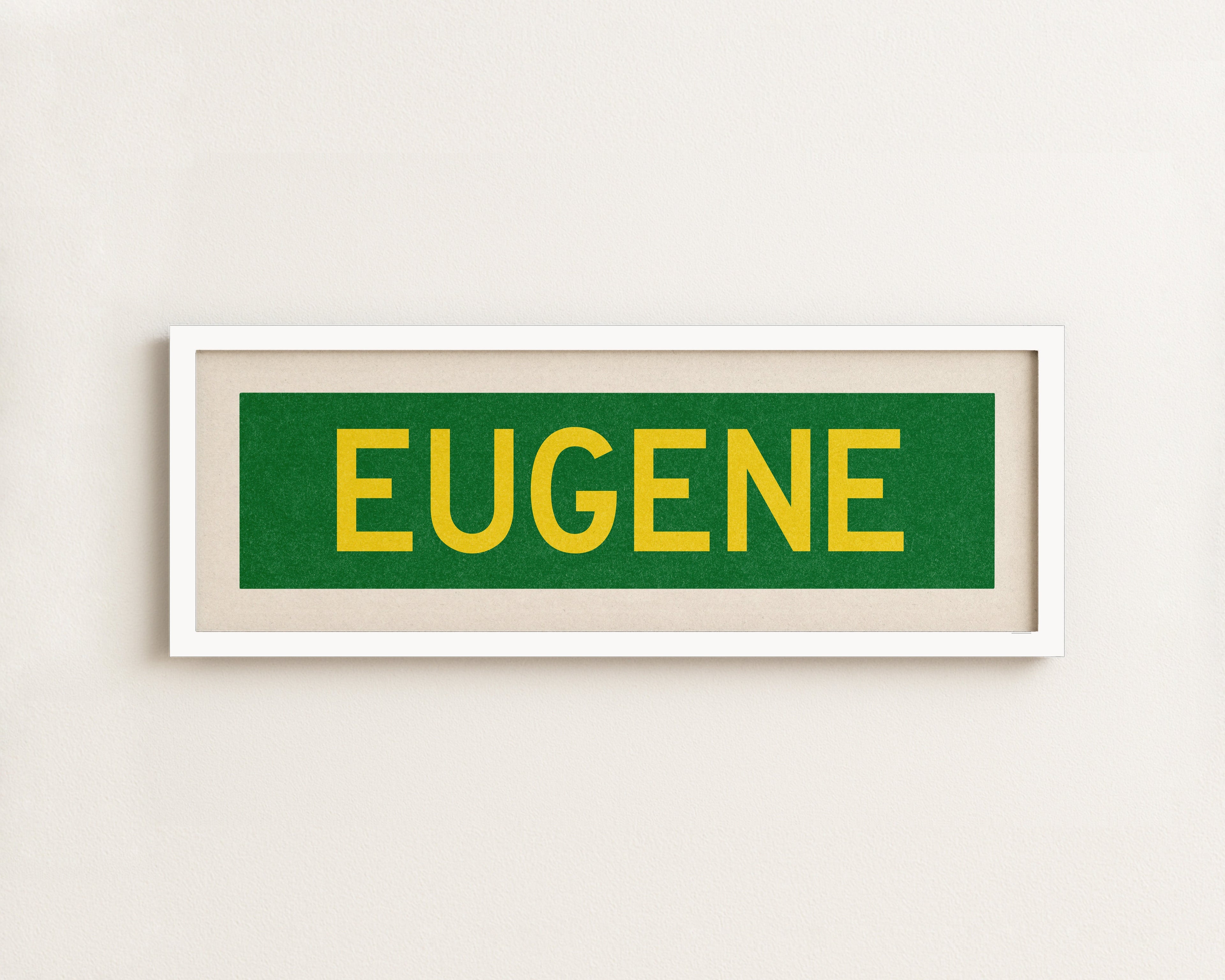 Framed Eugene Green Bus Scroll
