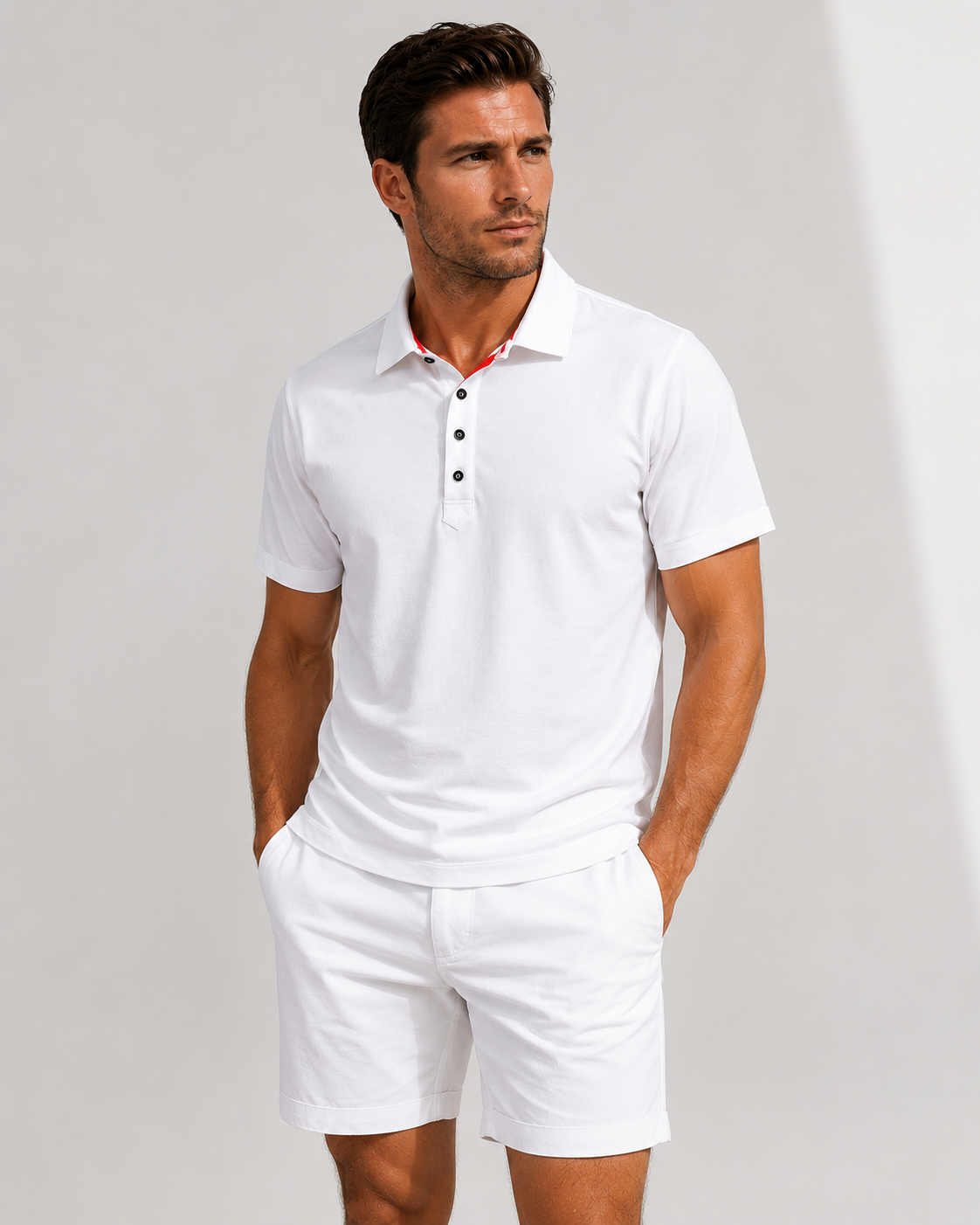 Buki Cinqo Polo - White