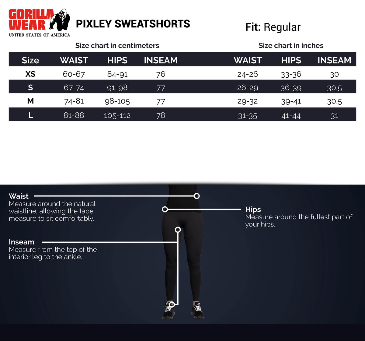 Pixley Sweatshorts - Black