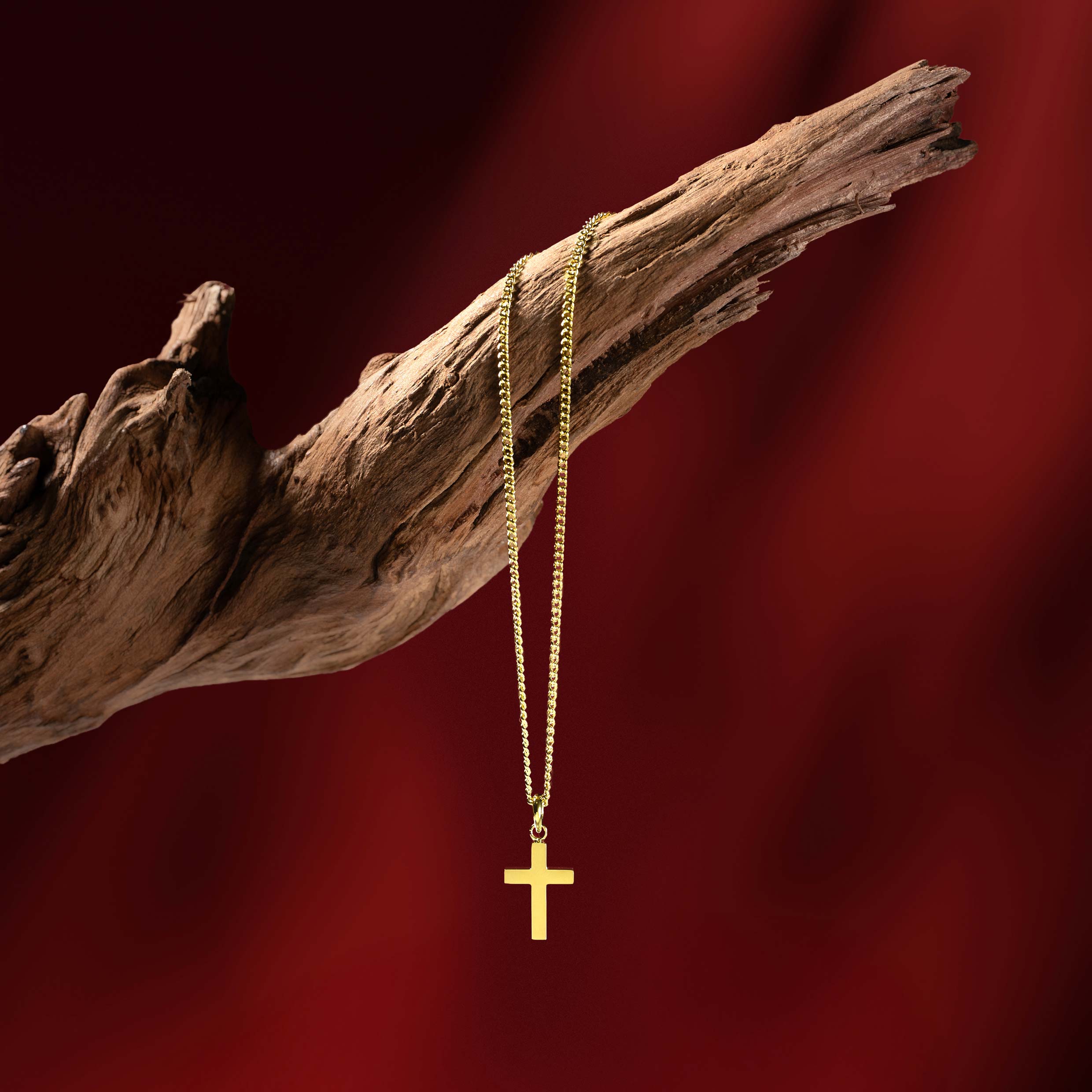 Petite Cross - 14K Gold