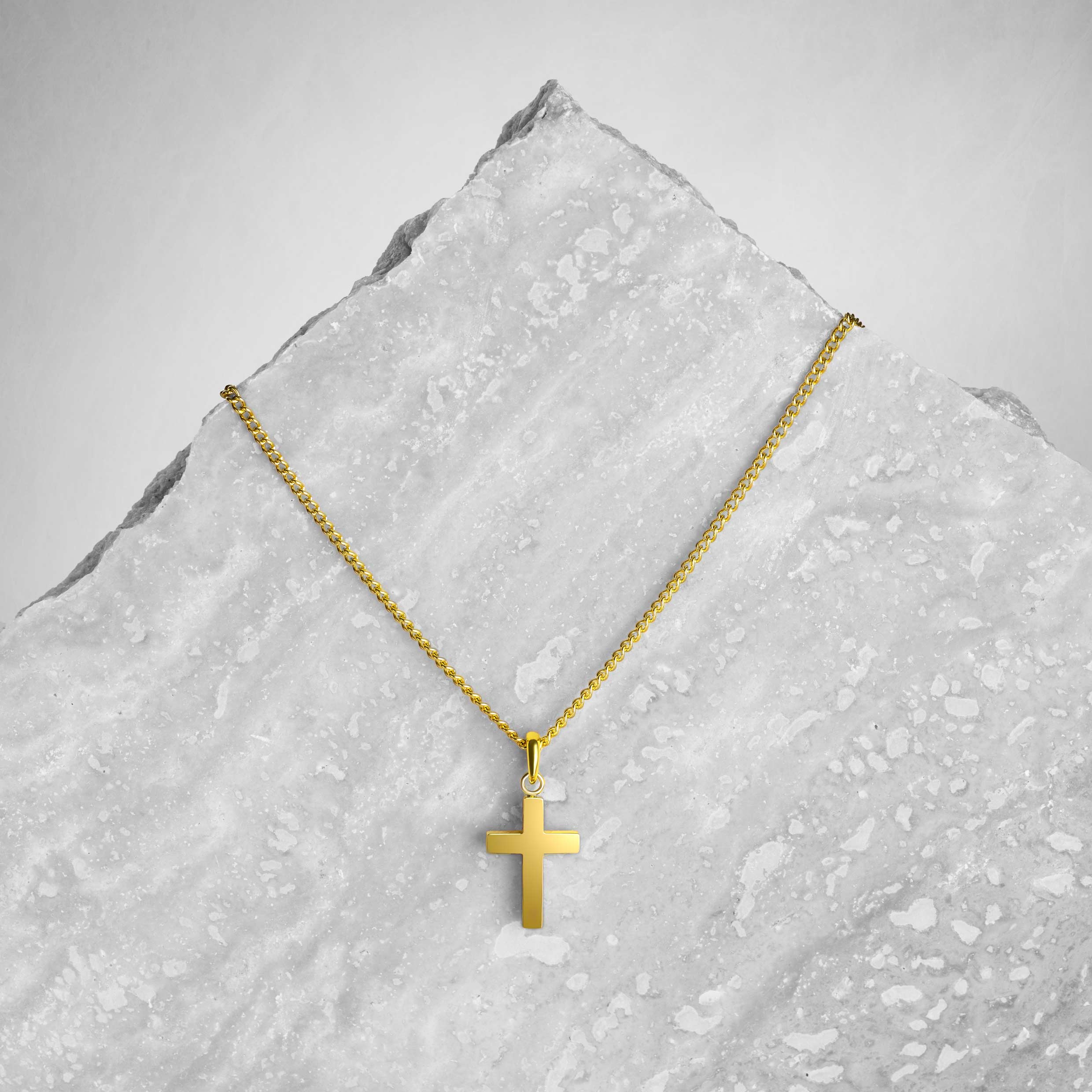 Petite Cross - 14K Gold