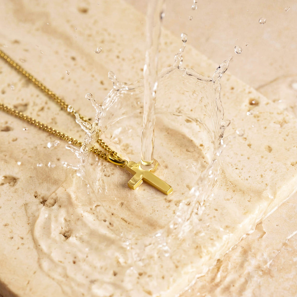 Petite Cross - 14K Gold