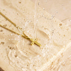 Petite Cross - 14K Gold