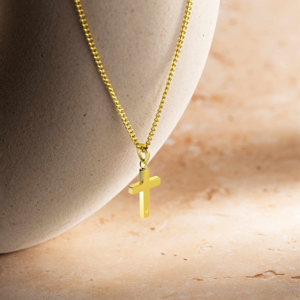 Petite Cross - 14K Gold