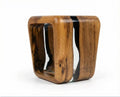 Resin Side Magazine Table Stool - Stylish Modern Wooden Furniture