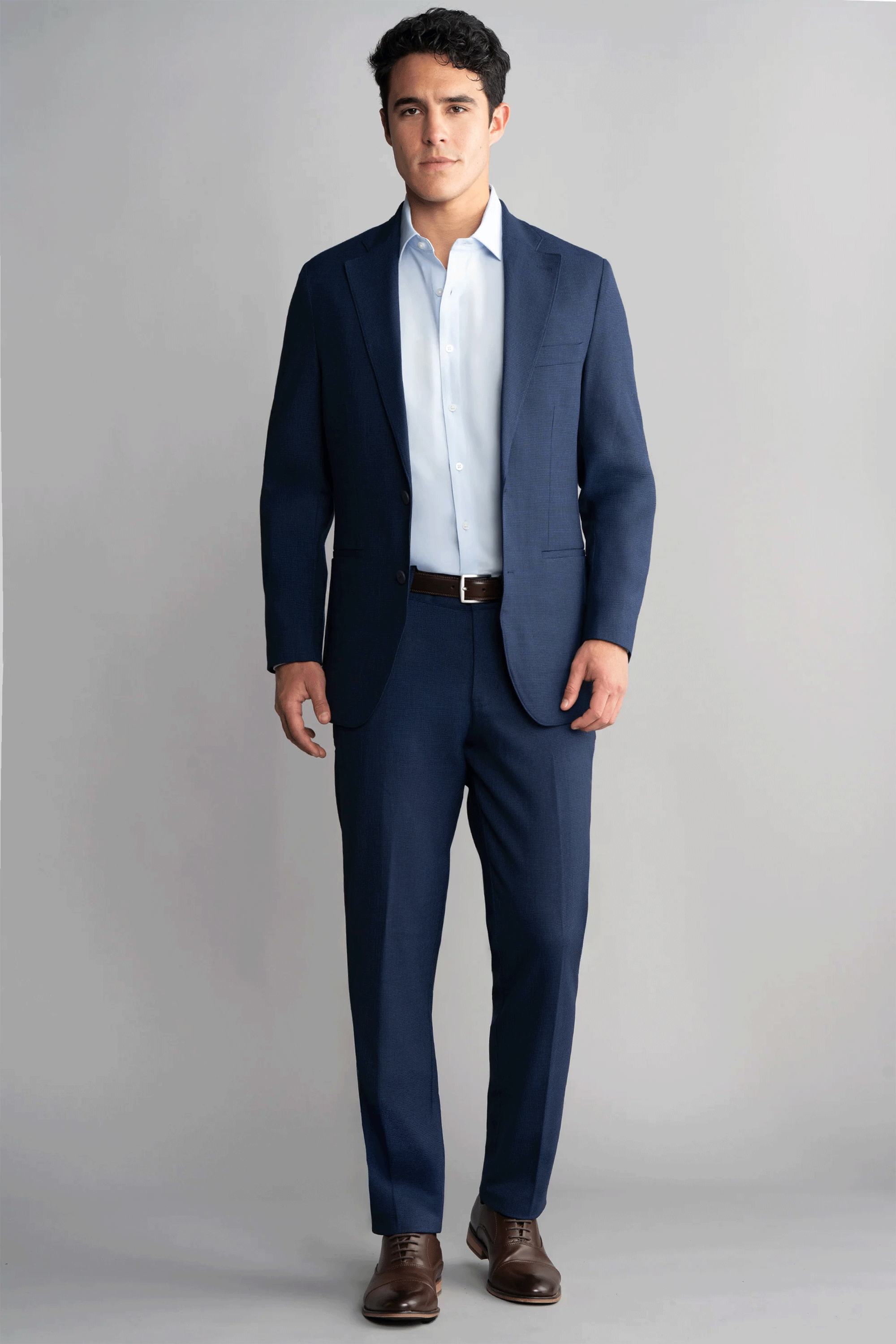 Hybrid Wool Blazer // Navy Puppytooth