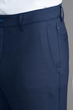 Hybrid Wool Pants // Navy Puppytooth