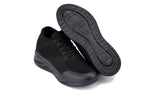 CALTO - X2690 - 2.8 Inches Taller (Black/Black Sole) - Lightweight Sporty Sneakers