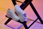 CALTO - X2691 - 2.8 Inches Taller (White/White Sole) - Lightweight Sporty Sneakers