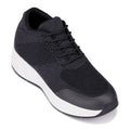 CALTO - X2692 - 2.8 Inches Taller (Charcoal/White Sole) - Lightweight Sporty Sneakers