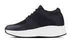 CALTO - X2692 - 2.8 Inches Taller (Charcoal/White Sole) - Lightweight Sporty Sneakers