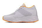 CALTO - X2694 - 2.8 Inches Taller (Light Grey/Orange) - Lightweight Sporty Sneakers