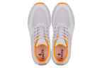 CALTO - X2694 - 2.8 Inches Taller (Light Grey/Orange) - Lightweight Sporty Sneakers
