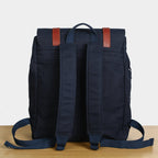 Flash Sale Men's Canvas Leather Hiking Travel Backpack Rucksack School Bag TB310