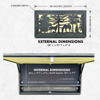 Horse Farm Large Wall Art Hidden Firearm Storage Cabinet