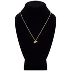 Cubic Zirconia 14K Gold Filled Flying Love Pendant Necklace Set