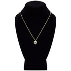 Cubic Zirconia 14K Gold Filled Pulsing Heart Pendant Necklace Set