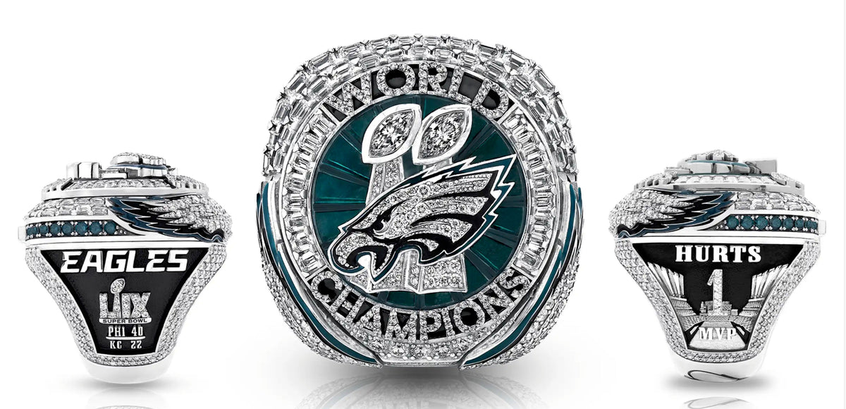 Personalized Philadelphia Eagles Super Bowl Ring - Customize with Your Name or Number - Ideal Gift for Sports Fans