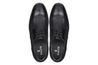 CALTO - Y10655 - 2.8 Inches Taller (Black) - Wingtip Oxford Dress Shoe