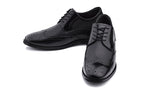 CALTO - Y10655 - 2.8 Inches Taller (Black) - Wingtip Oxford Dress Shoe