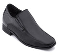 CALTO - Y3023 - 3 Inches Taller (Black) - Slip-On Leather Dress Shoes