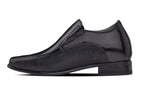CALTO - Y3023 - 3 Inches Taller (Black) - Slip-On Leather Dress Shoes
