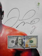 Floyd Money Mayweather Jr. Signed Painting Art Print Framed Canvas BAS